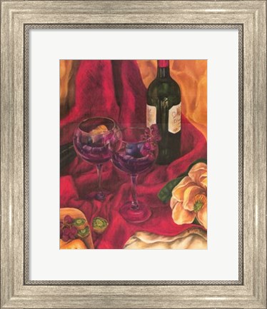 Framed Wine Indulgences II Print