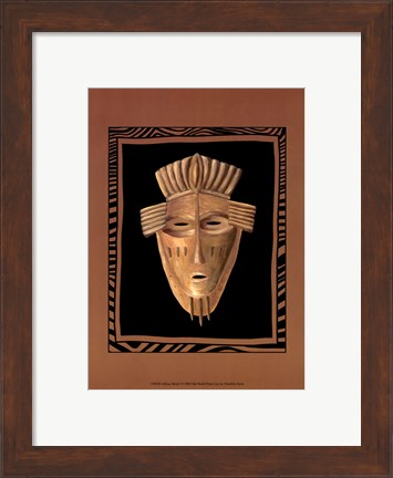 Framed African Mask I Print