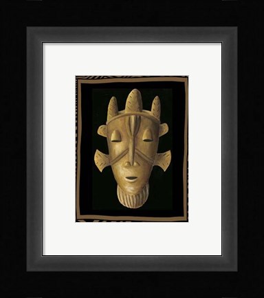 Framed African Mask II Print