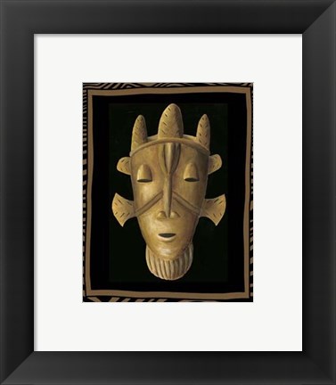 Framed African Mask II Print