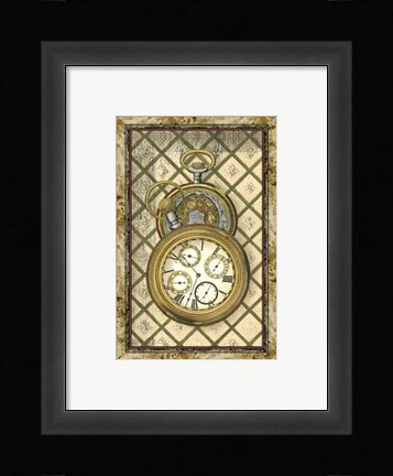Framed Tick Tock I Print