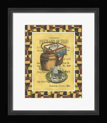 Framed Tea Leaves Print