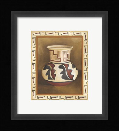 Framed Southwest Pottery III Print