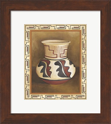 Framed Southwest Pottery III Print
