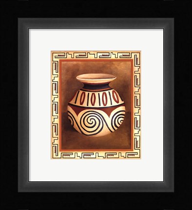 Framed Southwest Pottery IV Print