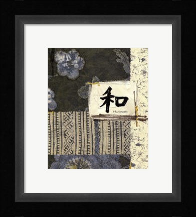 Framed Sea Blue Harmony Print