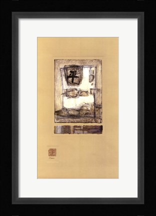 Framed Chinese Series - Peace I Print
