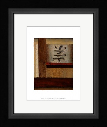Framed Asian Collage I Print