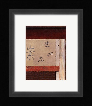 Framed Asian Collage III Print