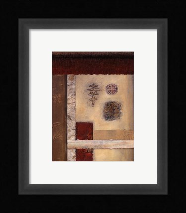 Framed Asian Collage IV Print
