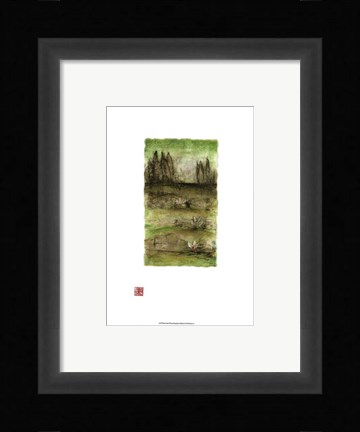 Framed Water Garden II Print