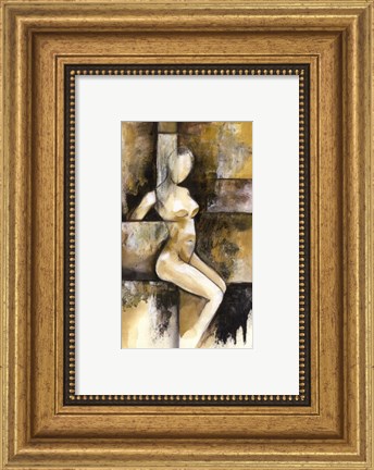 Framed Mini-Contemporary Seated Nude I Print