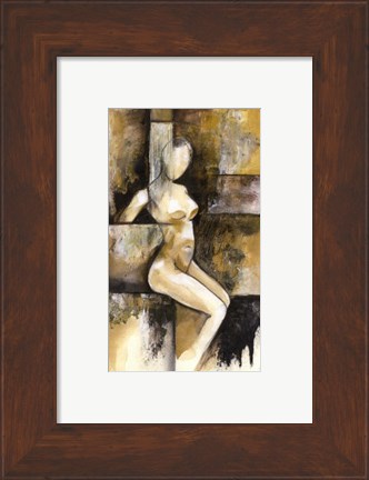 Framed Mini-Contemporary Seated Nude I Print
