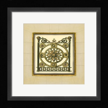 Framed Gate in Gesso III (H) Print
