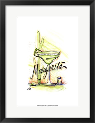 Framed Drink up...Margarita Print
