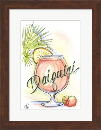 Framed Drink up...Daiquiri Print
