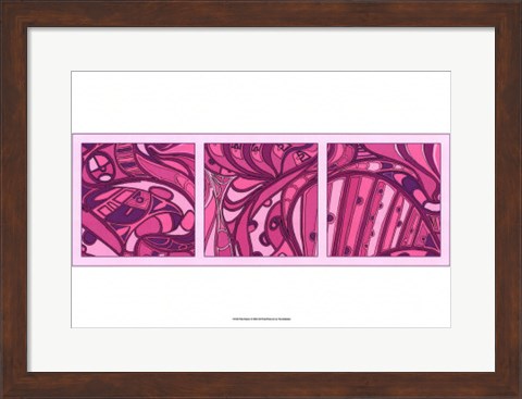 Framed Pink Fission I Print