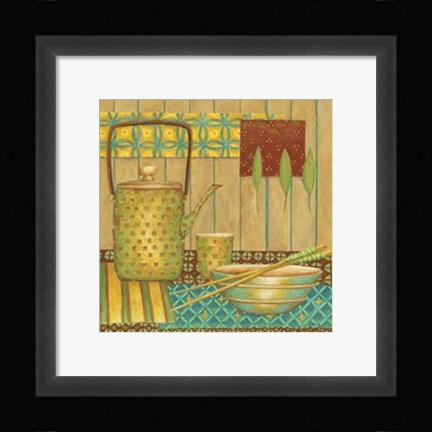 Framed Willow Tea Pot Print