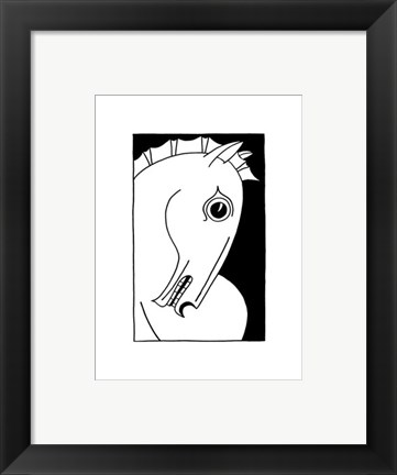 Framed Chevaux d&#39; Homme I Print