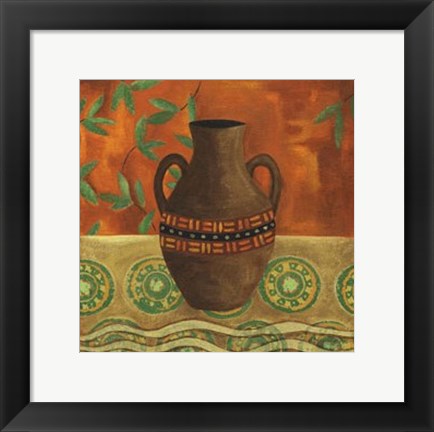 Framed Earthen Vessel I Print