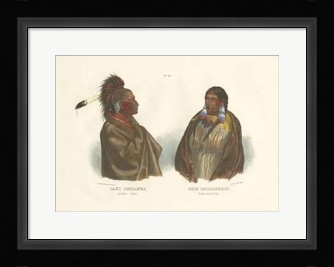 Framed Saki Indianer Print