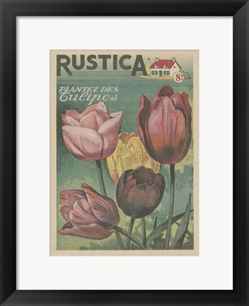 Framed Plantez Des Tulips Print
