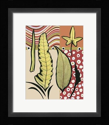Framed Go Go Leaves I Print
