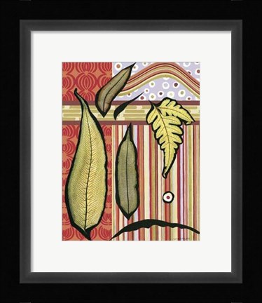 Framed Go Go Leaves II Print