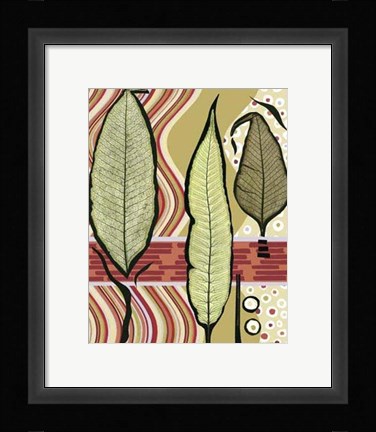 Framed Go Go Leaves III Print