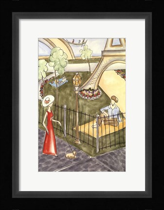 Framed Parisian Holiday I Print