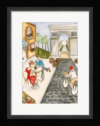 Framed Parisian Holiday II Print