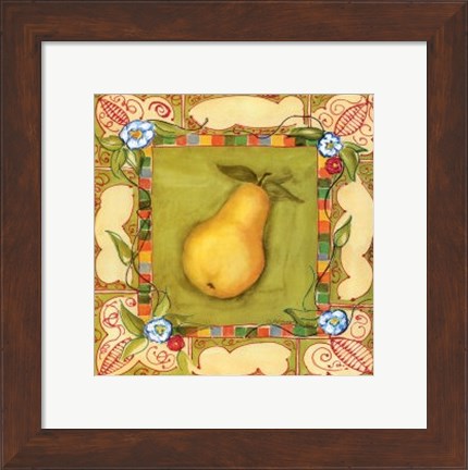 Framed French Country Pear Print