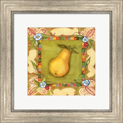 Framed French Country Pear Print