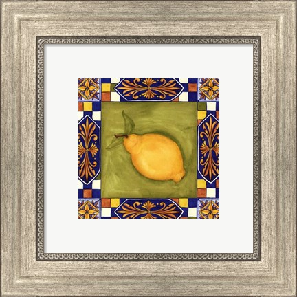Framed Tuscany Lemon Print