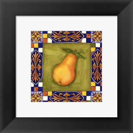 Framed Tuscany Pear Print