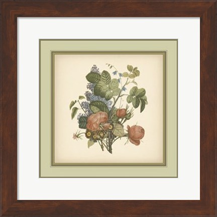 Framed Tuscany Bouquet (P) III Print
