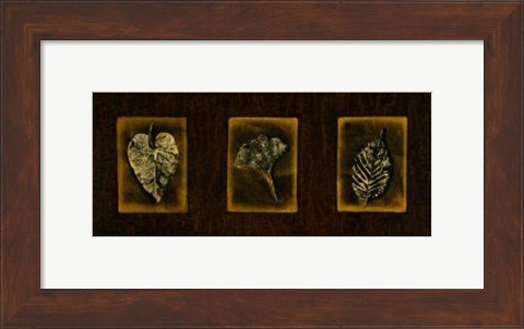 Framed Block Leaf Panel I Print