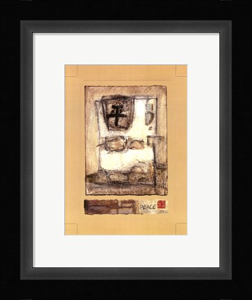 Framed Mini-Chinese-Peace I Print