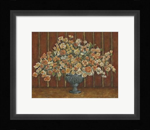 Framed Mille Fleurs I Print