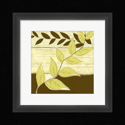 Framed Patchwork Garden I Print