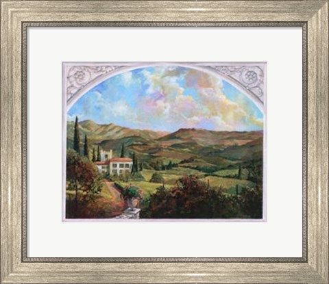 Framed Tuscan View Print