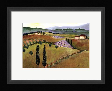 Framed Tuscany Afternoon I Print