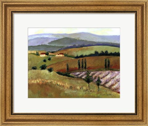 Framed Tuscany Afternoon II Print