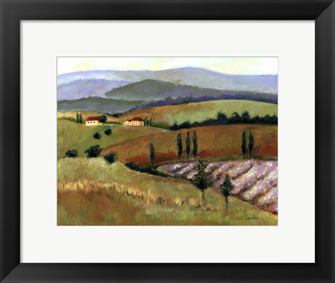Framed Tuscany Afternoon II Print