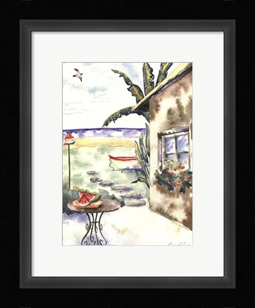 Framed Tropical Holiday I Print