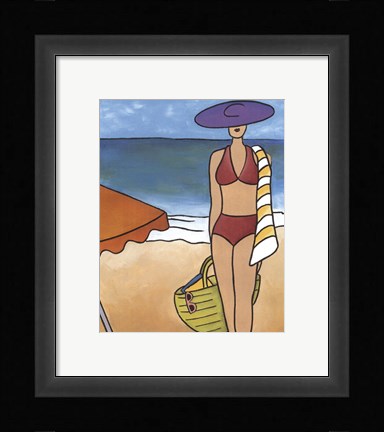 Framed Beach Blanket Baby II Print