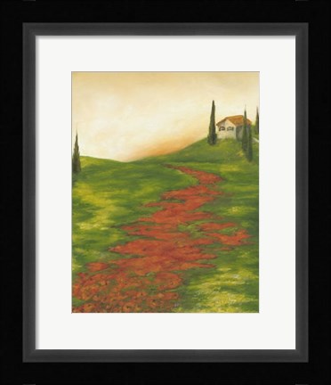 Framed Tuscany at Sunset I Print