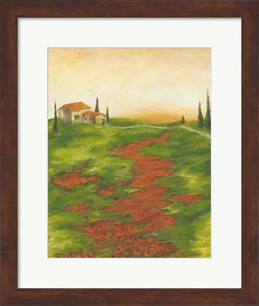 Framed Tuscany at Sunset II Print