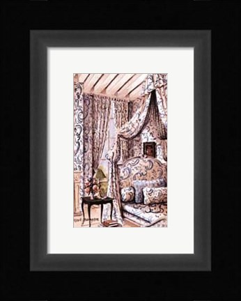 Framed Eternal Charm of Blue and White Print