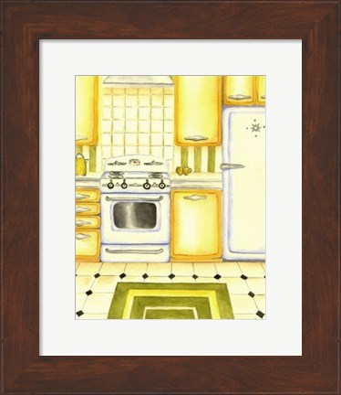 Framed Retro Kitchen II Print